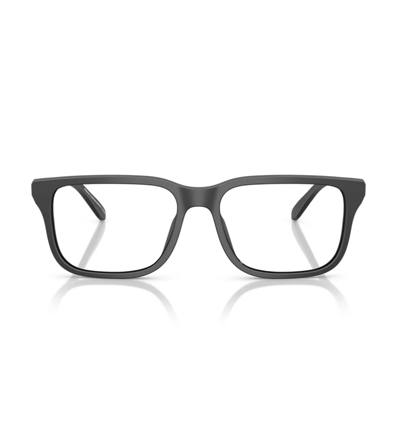 Emporio Armani Men's Matte Black Square Optical Frame