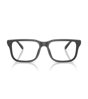 Emporio Armani Men's Matte Black Square Optical Frame