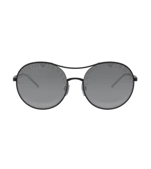 Emporio Armani Women's Grey Round Sunglasses
