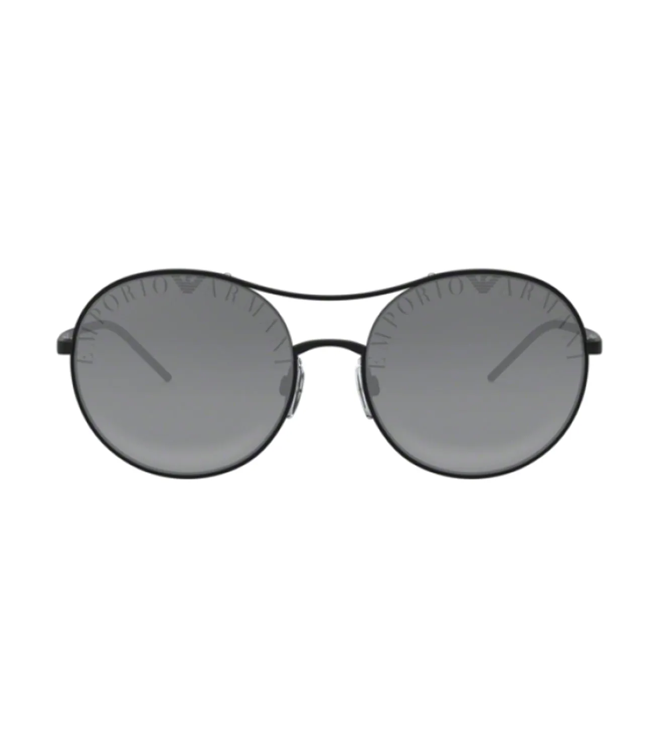 Emporio Armani Women's Grey Round Sunglasses