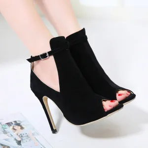 Extra High Heel Fish Mouth Sandals