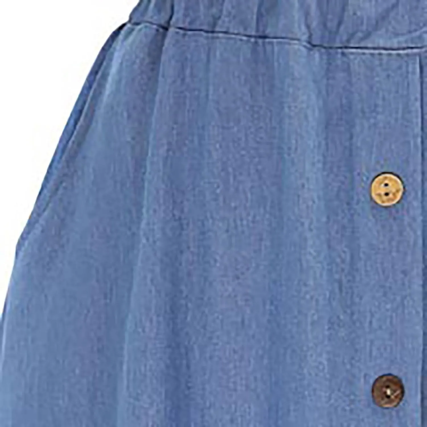 Flowy Skirt Women Women's Plus Size Denim Skirt Casual High Waisted A Line Midi with Elastic Waist for School
