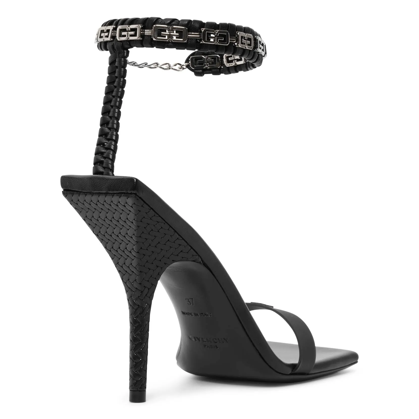 G woven black sandals