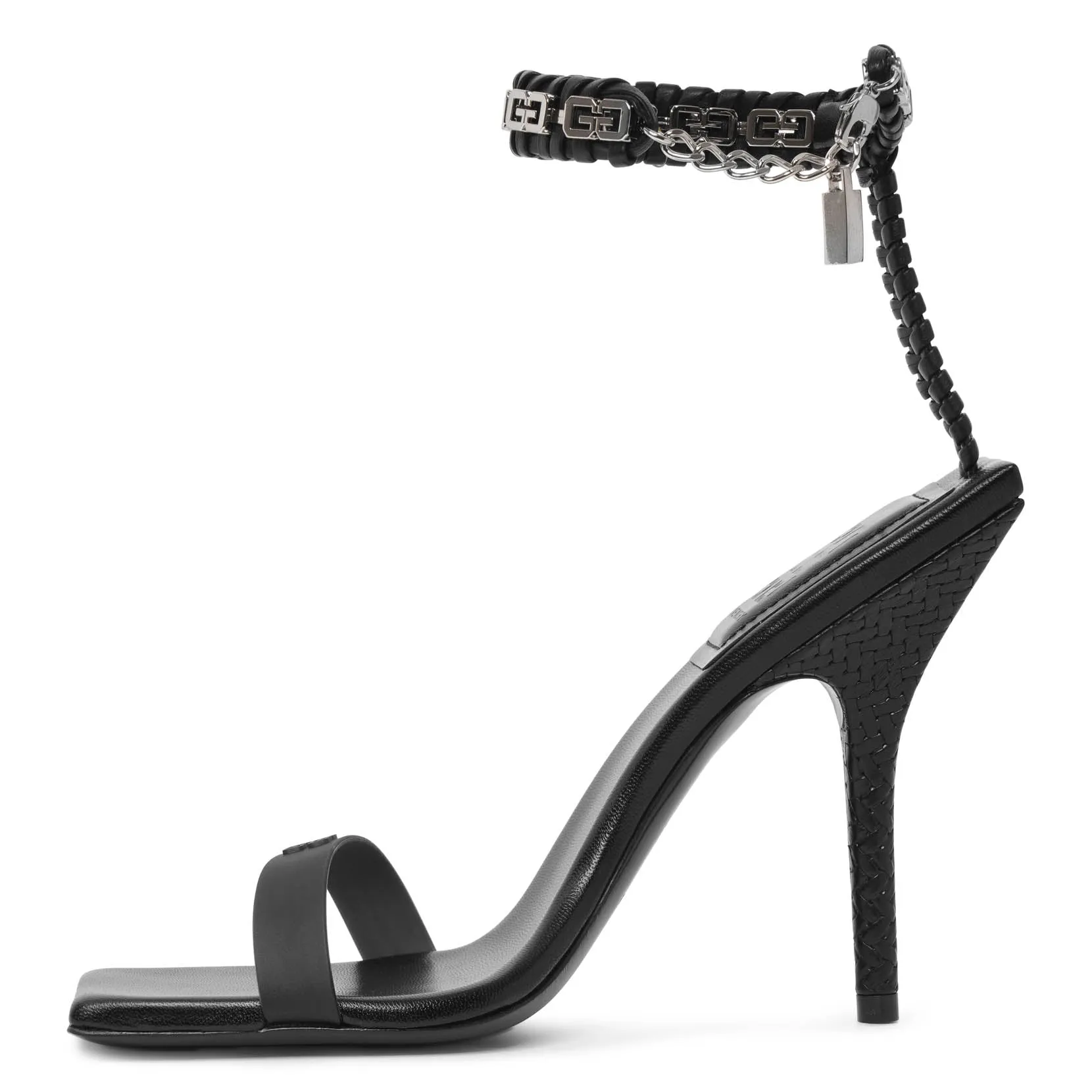 G woven black sandals