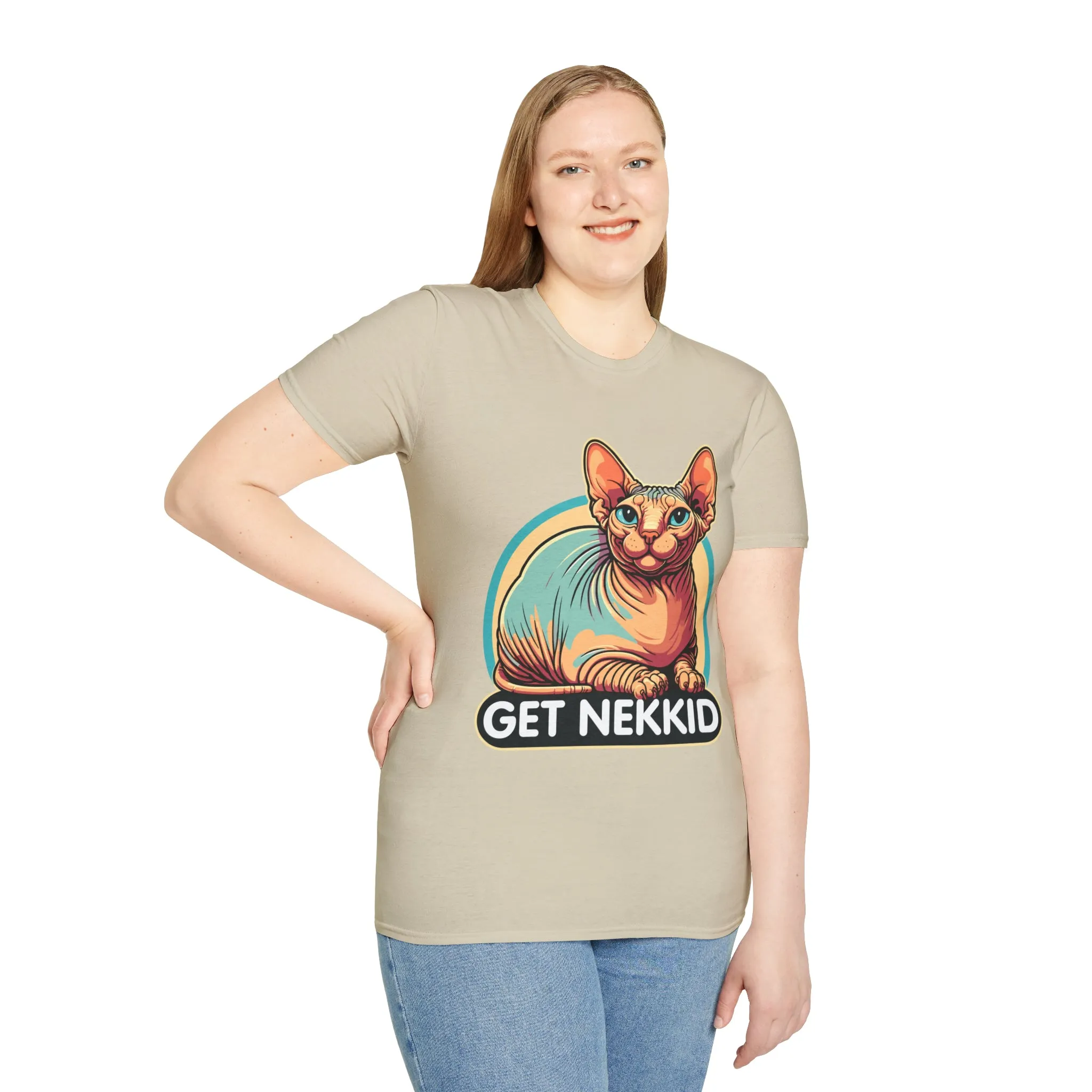 Get Nekkid Sphynx Softstyle T-Shirt