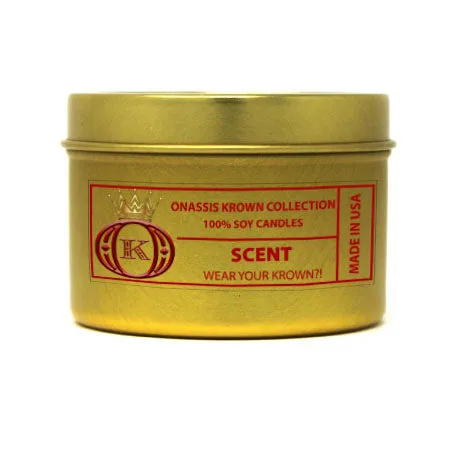 Gold Tin 7oz Soy Candle