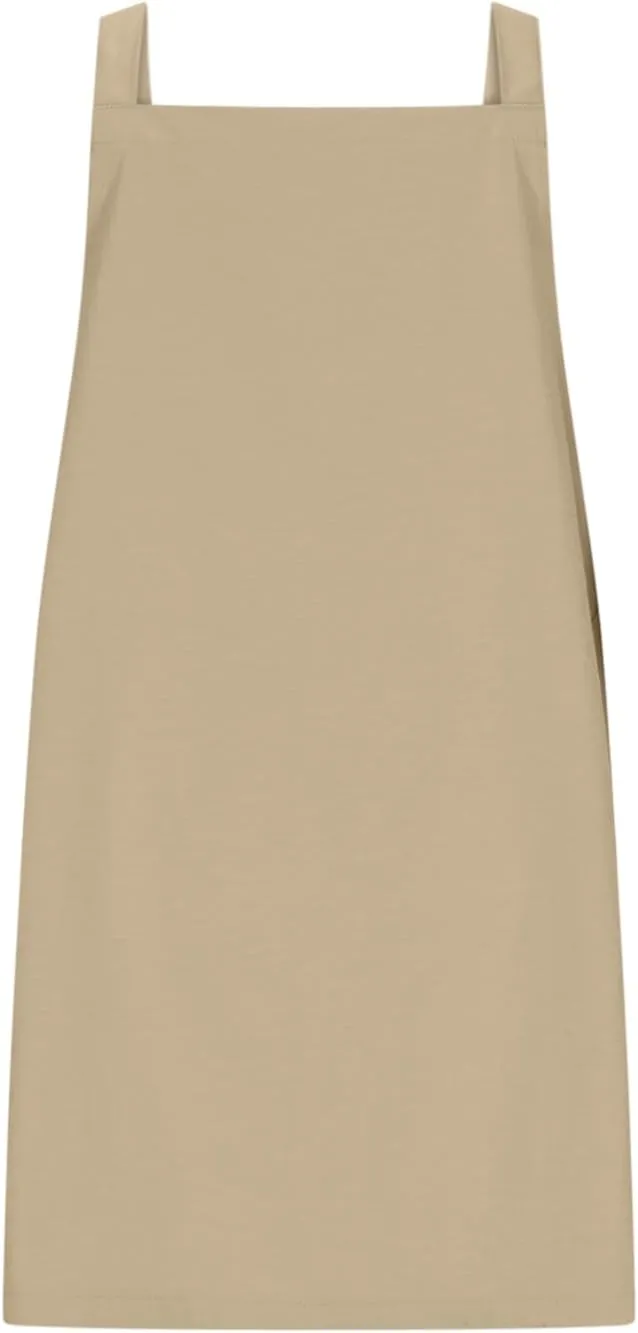 HGps8w Plus Size Womens Bib Overall Short Jumper Dress Adjustable Straps Suspender Pinafore Dresses with Pockets