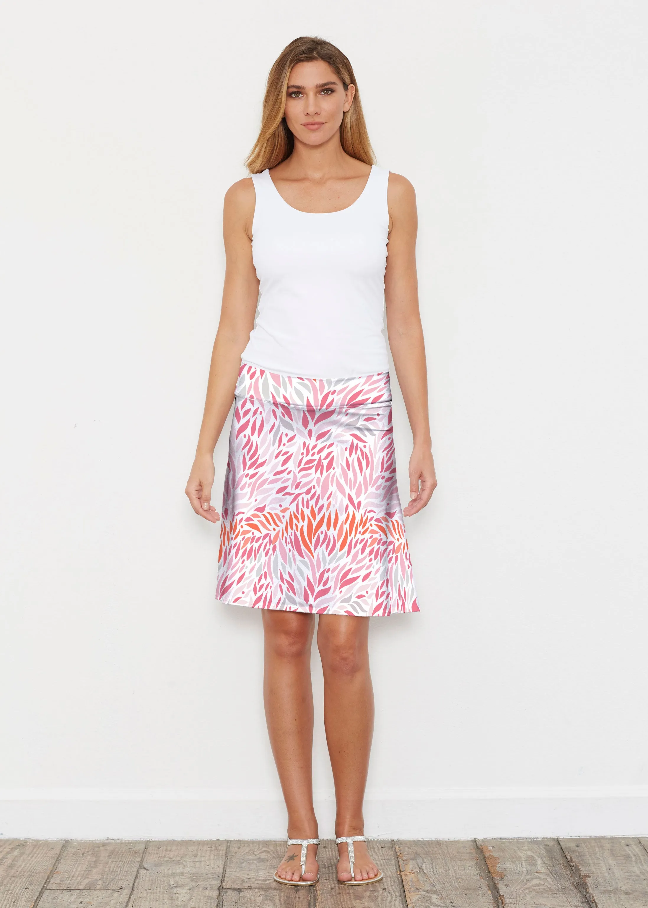 Hotsy Totsy Pink (8145) ~ Silky Brenda Skirt 21 inch