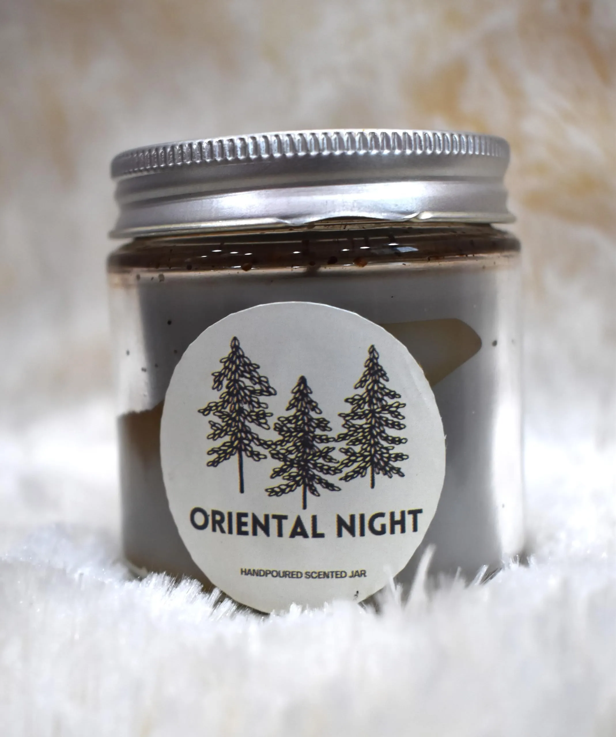 HS Candles Scented Aluminium Cap Glass jar Candle 100% Pure SOYA Wax | Home Decor Candle |Scented Gift Candle| 24 hr Burn time ORINETAL Night