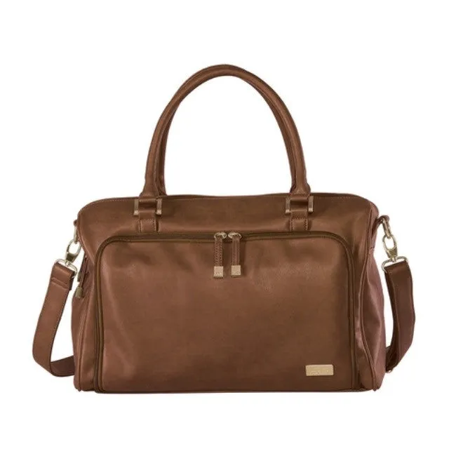 Isoki Nappy Bag Double Zip Satchel - Redwood