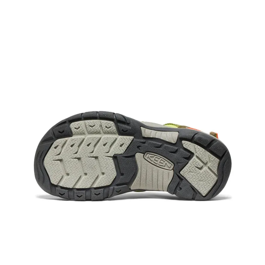 Keen Big Kids' (Sizes 1-7) Newport Boundless Youth Sandal - Dark Olive/Scarlet Ibis
