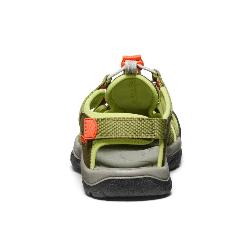 Keen Big Kids' (Sizes 1-7) Newport Boundless Youth Sandal - Dark Olive/Scarlet Ibis