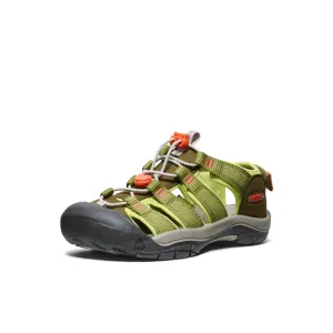 Keen Big Kids' (Sizes 1-7) Newport Boundless Youth Sandal - Dark Olive/Scarlet Ibis