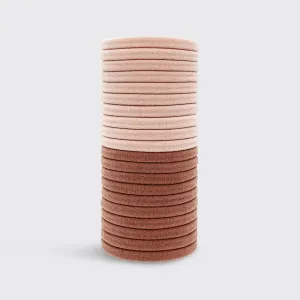 Kitsch 20pc Blush Nylon Elastics Set