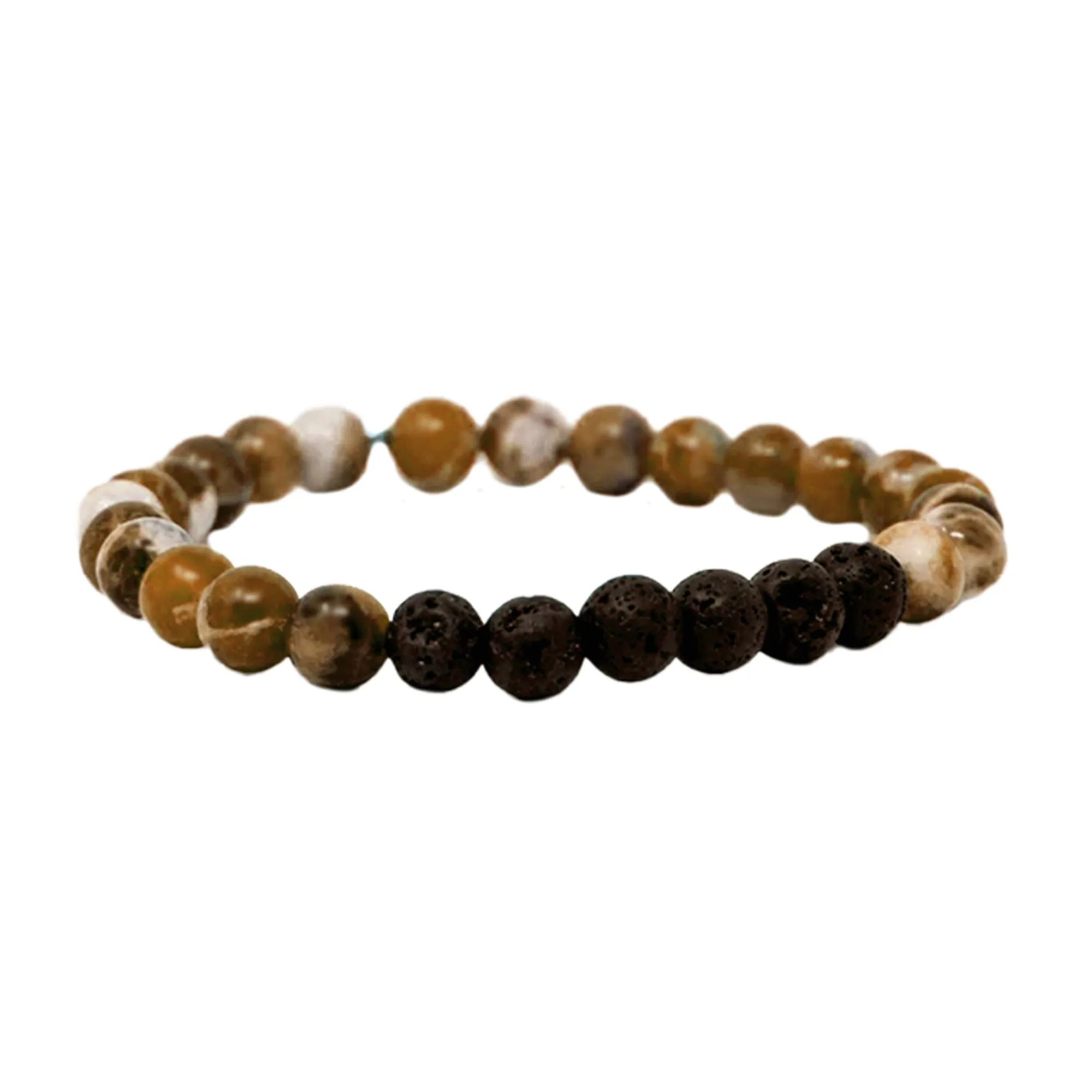 Lavastone Braclet with Peppermint and Lavender essential oils