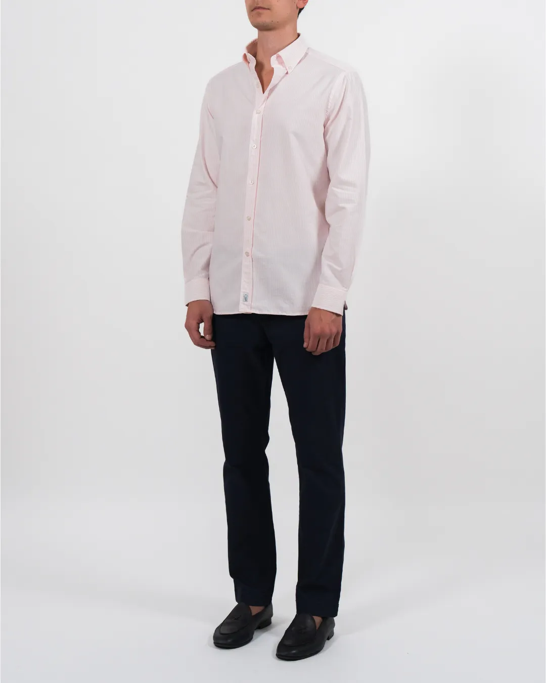 'Le Stripe' Pink Oxford Shirt