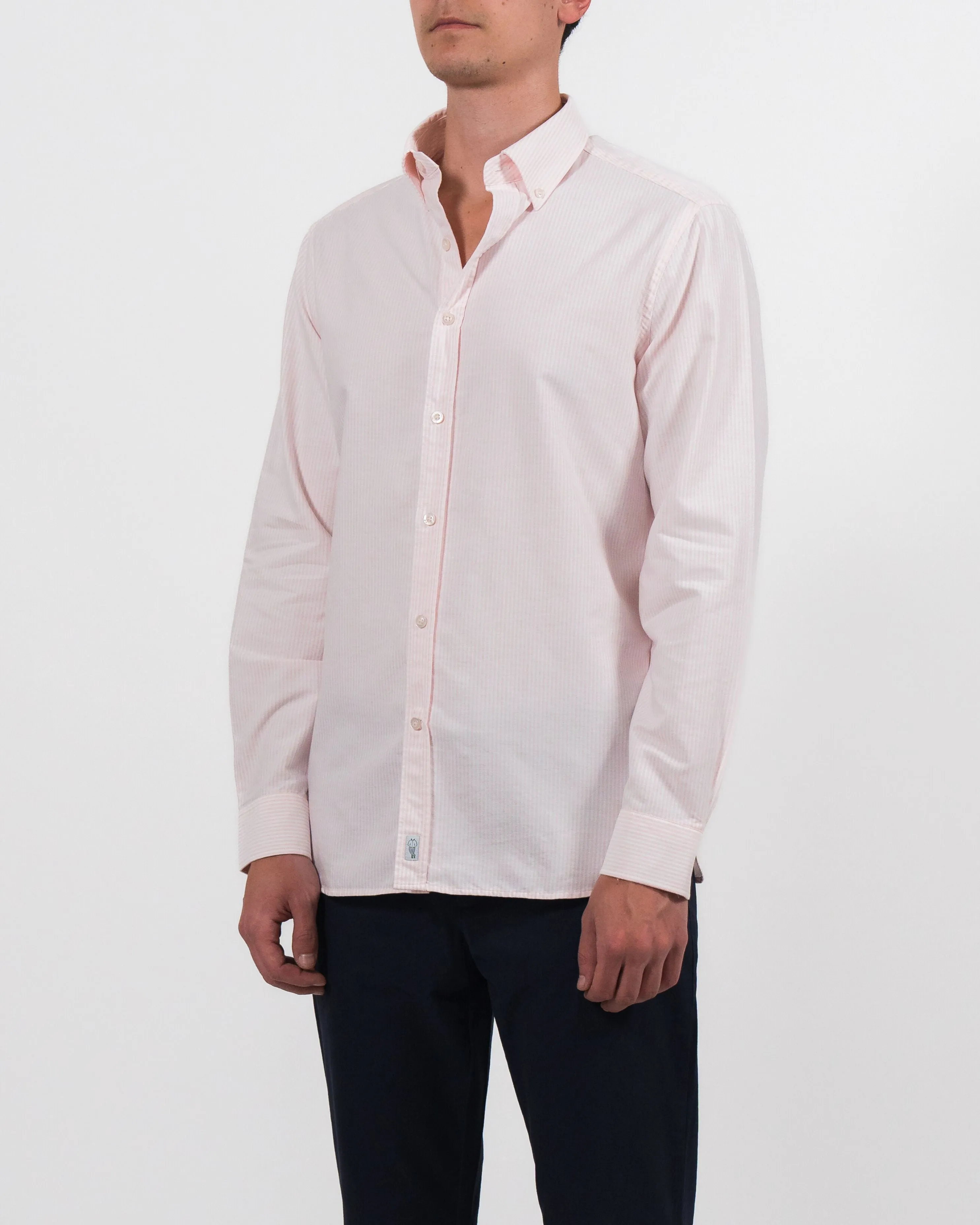 'Le Stripe' Pink Oxford Shirt