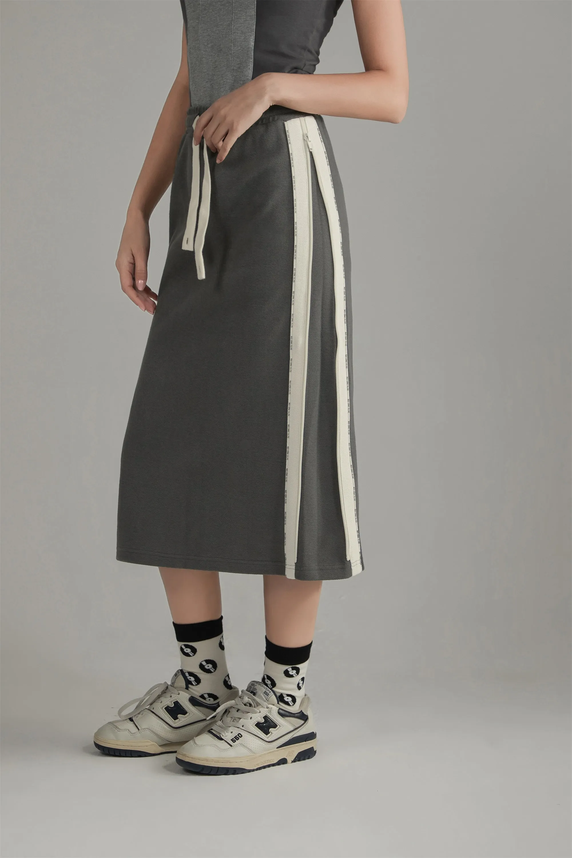Lined String Sporty Skirt