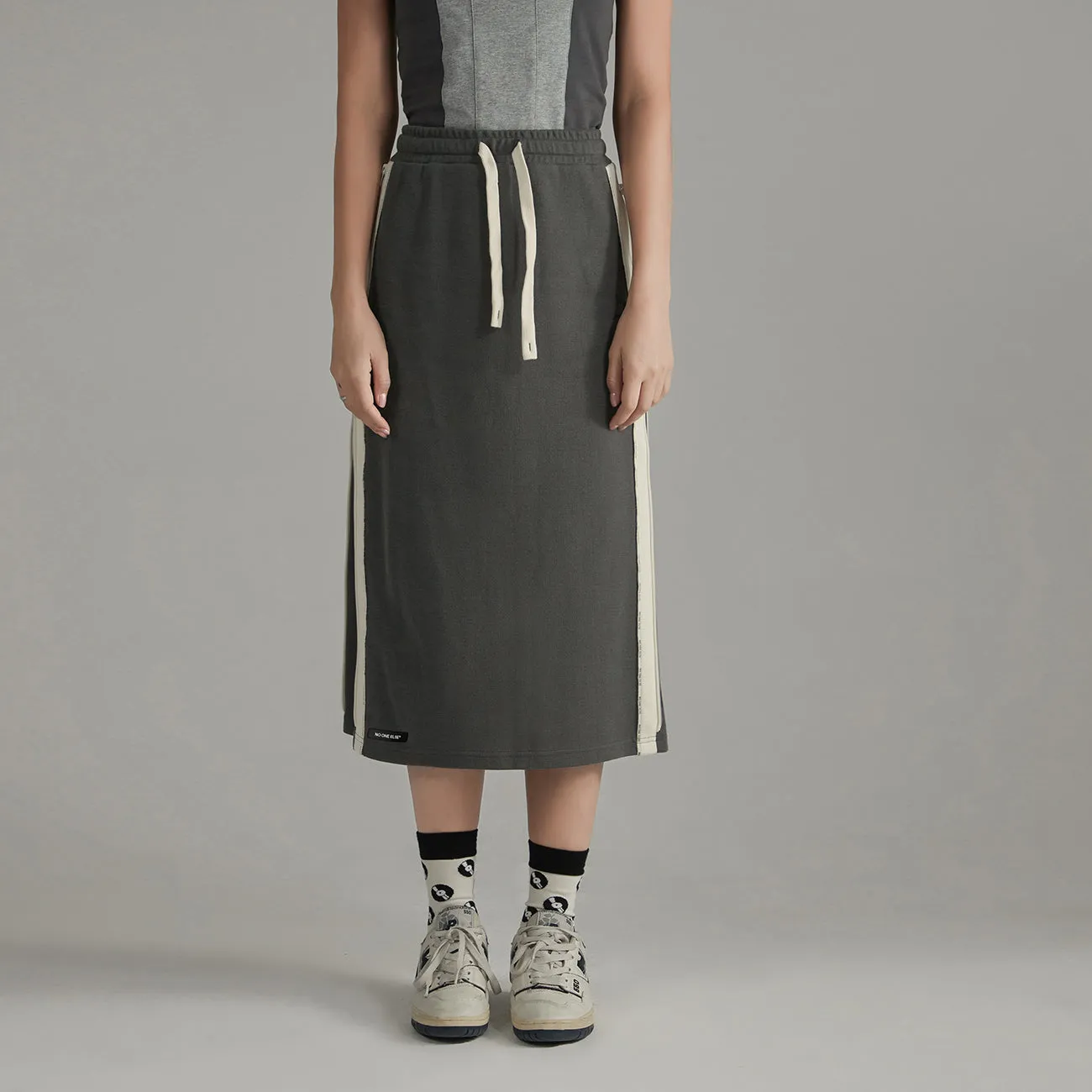 Lined String Sporty Skirt