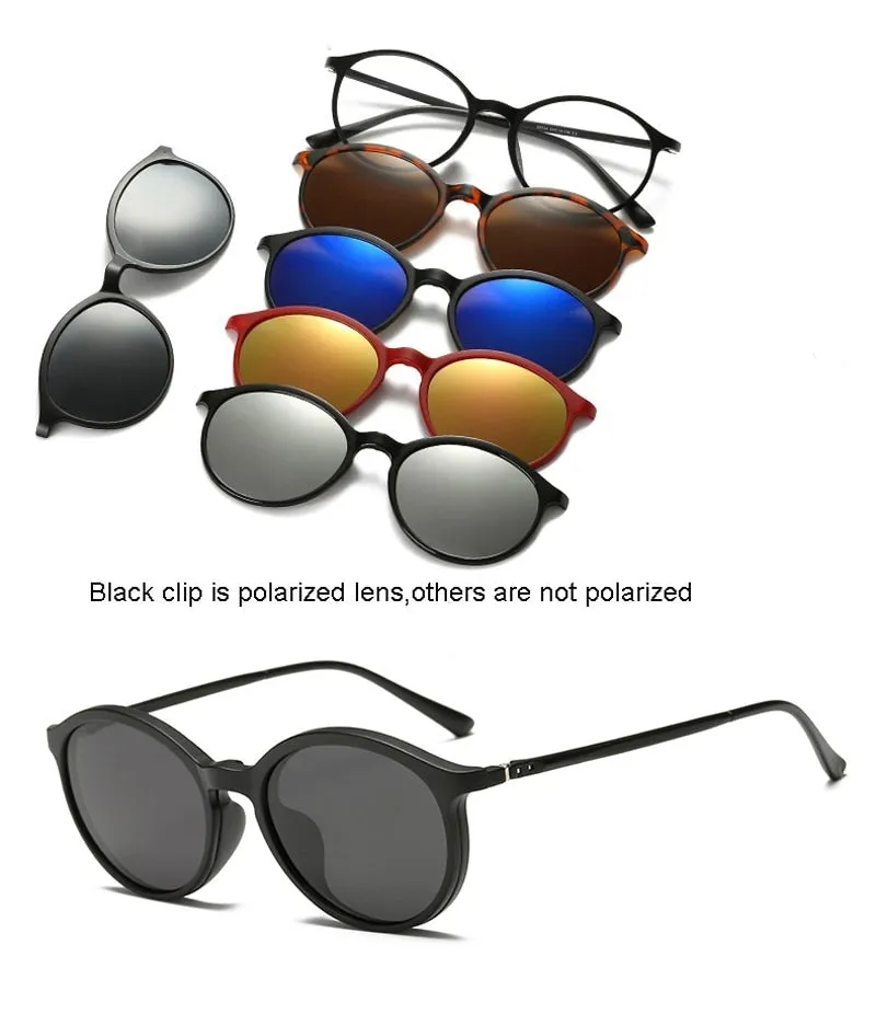 【LM297】6 In 1 Magnetic Optical Polarized Sunglasses