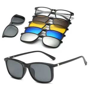 【LM297】6 In 1 Magnetic Optical Polarized Sunglasses