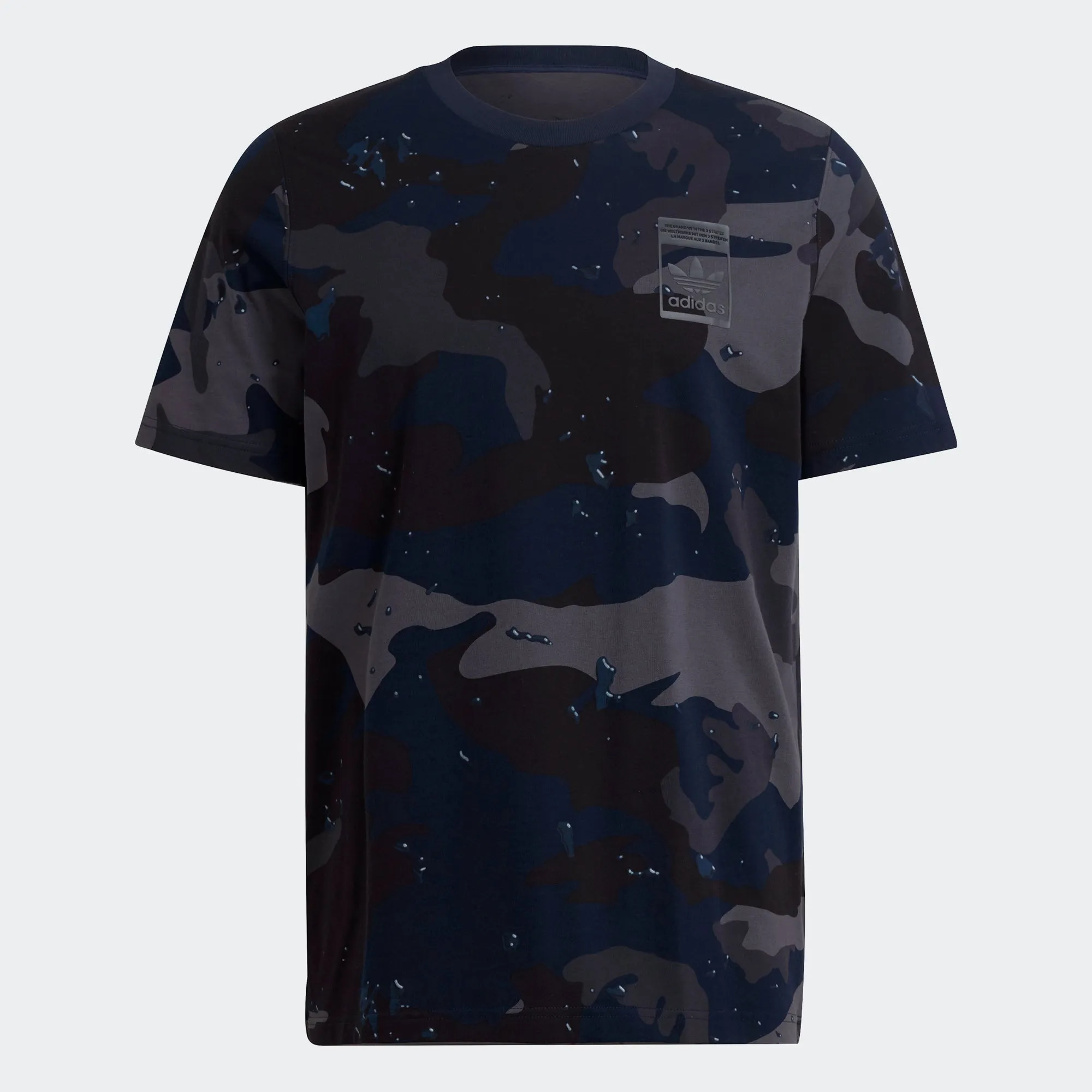 Men’s adidas Originals Graphics Camo Allover Print Tee Night Navy
