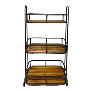 Metal & Wood Storage Rack