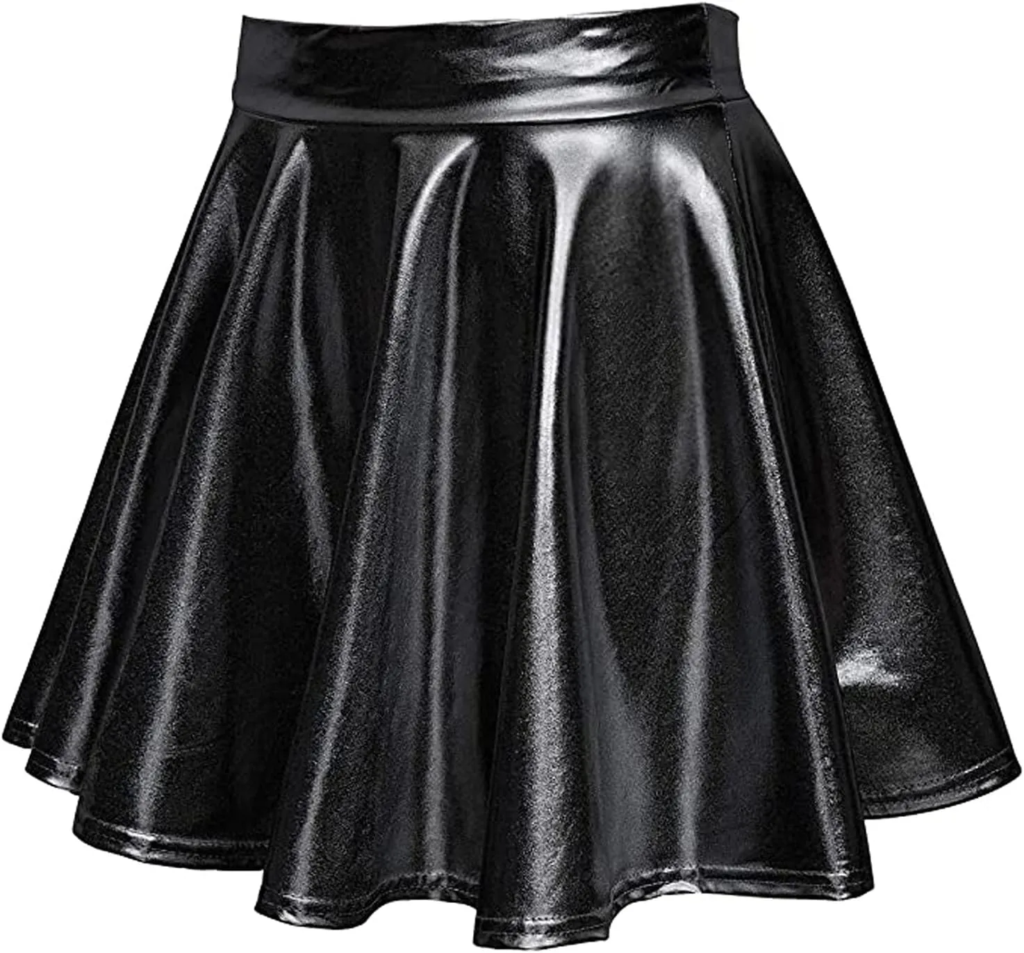 Mini Plaid Skirts for Women Sexy A-Line Shiny Mini Fashion Casual Flared Women's Pleated Skirt Skirt Womens