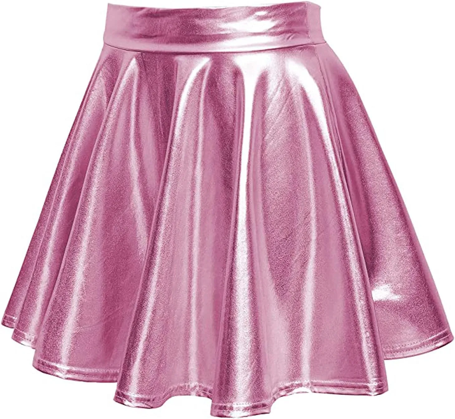 Mini Plaid Skirts for Women Sexy A-Line Shiny Mini Fashion Casual Flared Women's Pleated Skirt Skirt Womens