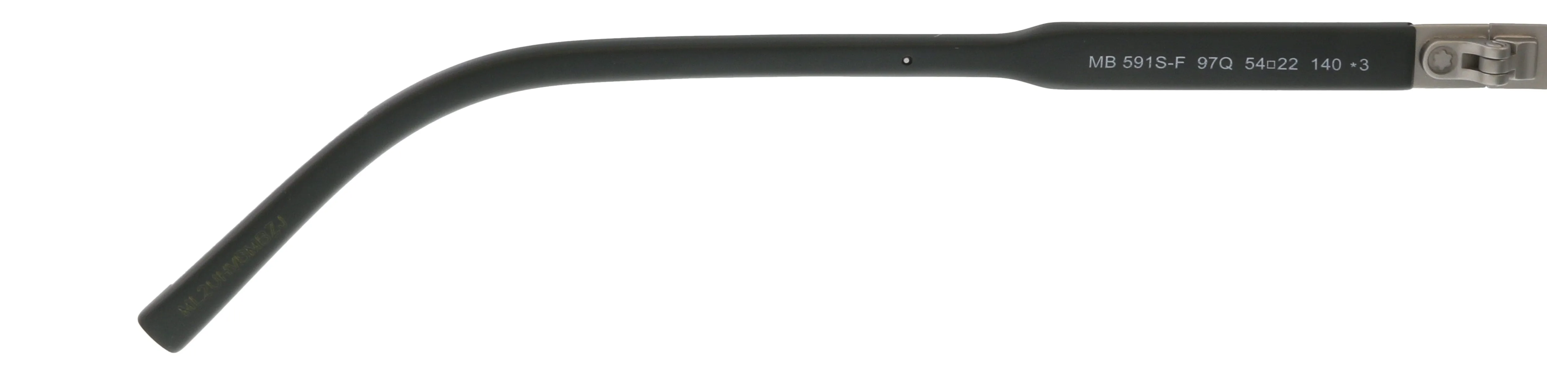 Montblanc MB591S-F 97Q Dark Olive Rectangular Sunglasses