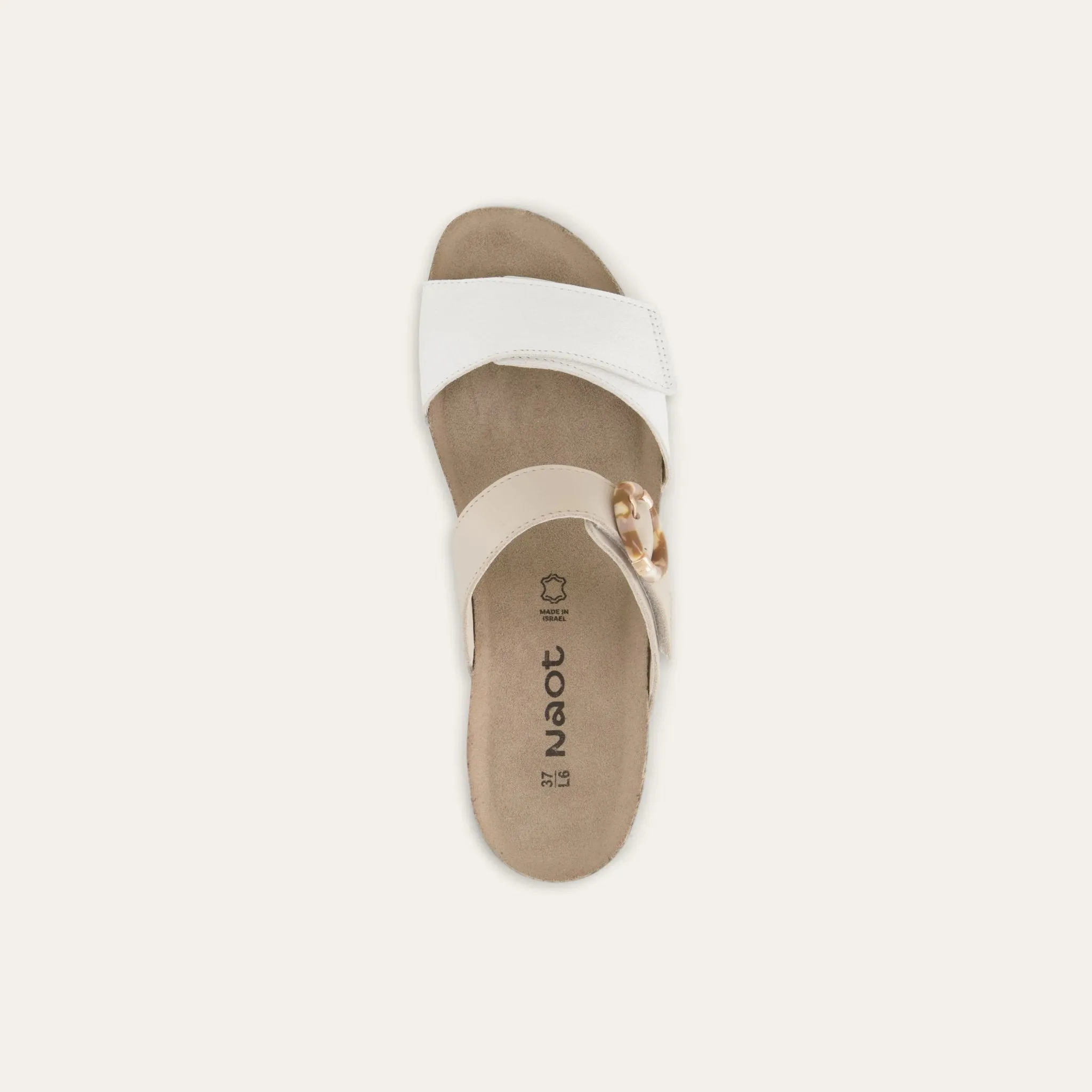 NAOT Anabel Sandal - Ivory & White