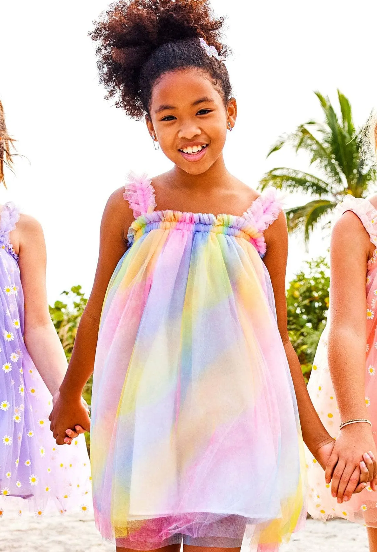Ombre Rainbow Tulle Dress