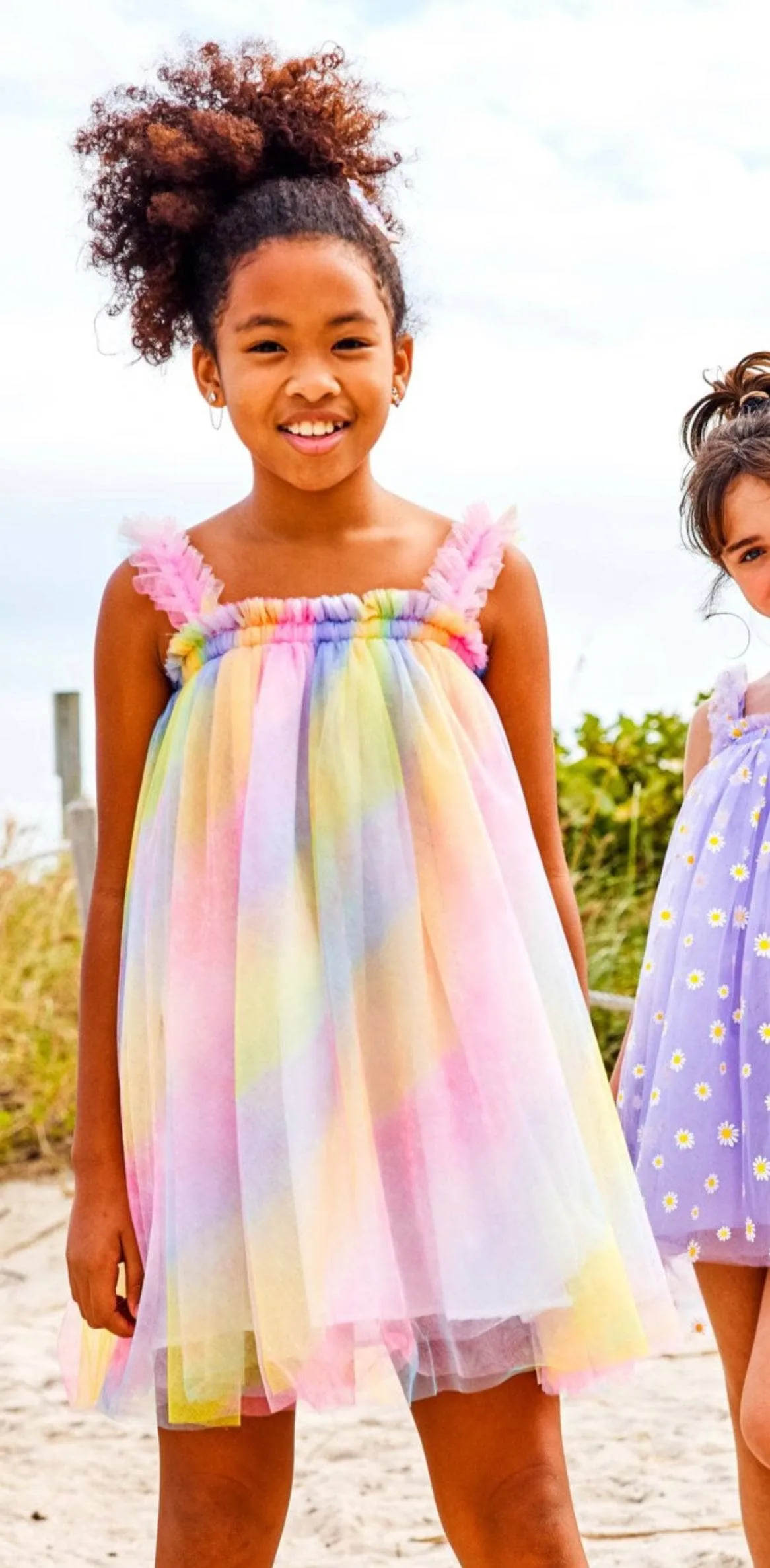 Ombre Rainbow Tulle Dress