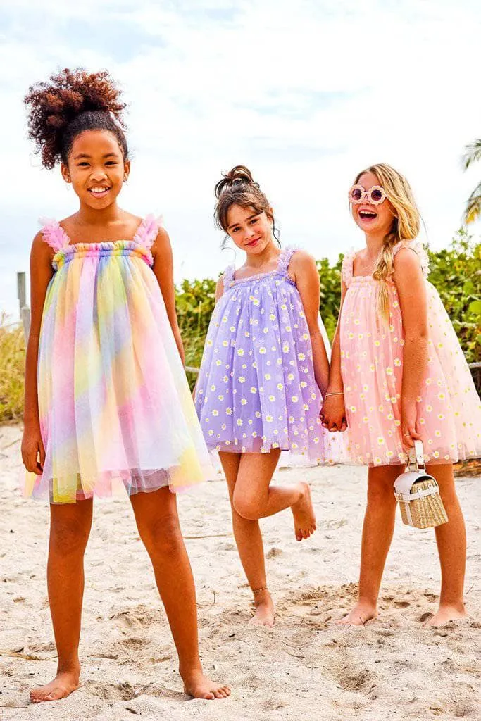 Ombre Rainbow Tulle Dress