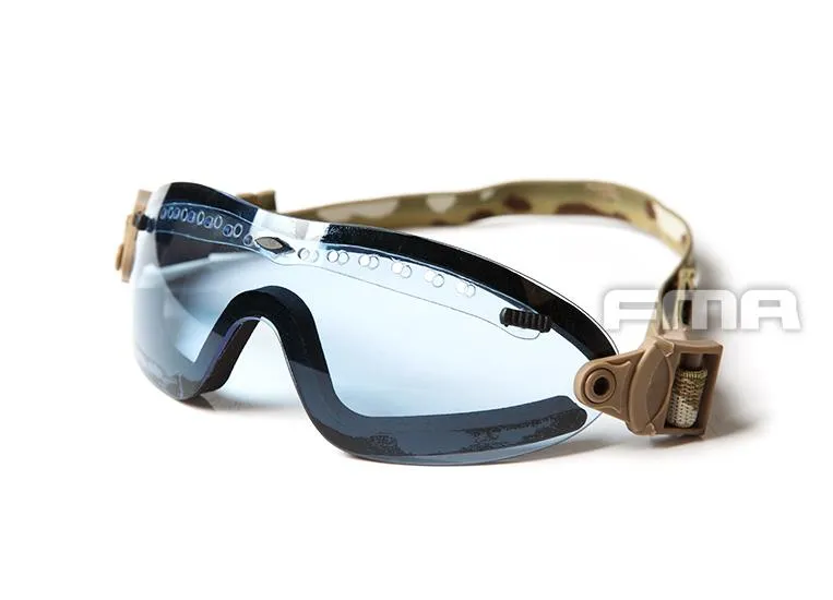 Pinalloy Go Green x FMA UV Protection Blue Color Goggle for Skateboarding Longboarding Ski Snowboard