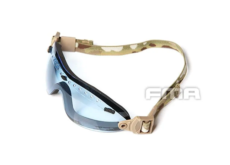 Pinalloy Go Green x FMA UV Protection Blue Color Goggle for Skateboarding Longboarding Ski Snowboard