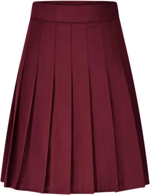Pleated Skirt for Women Summer Elastic Waist School Uniform Cheerleader Skirts Casual Comfy Loose Plus Size Skorts