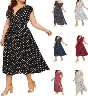 Plus Size Dresses for Women Long Flowy Floral Maxi Dress Boho Beach Sundress Casual A-line Summer Loose Trendy Dress
