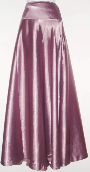 Purple champagne silk skirt