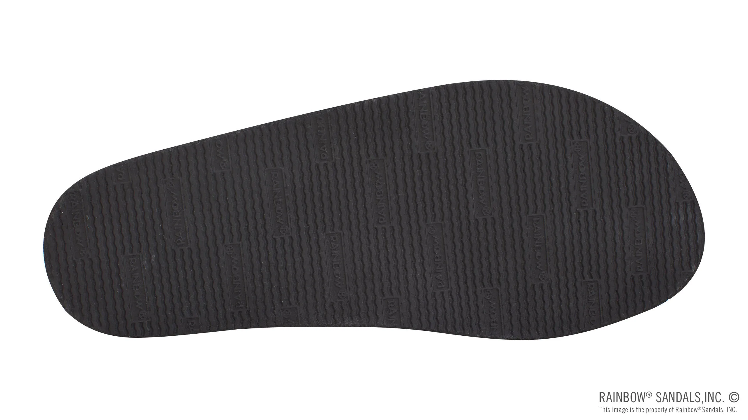 RAINBOW SANDALS Men's Double Layer Premier Leather with Arch Support Sandal - BLACK