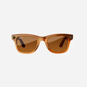 Ray-Ban Meta Headliner "Shiny Caramel Transparent"