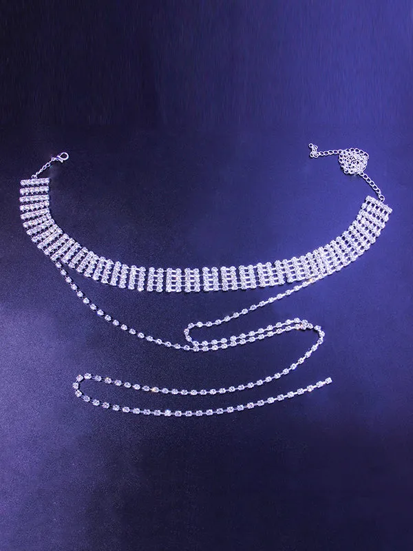 Rhinestone Tasseled Body Chain Accessories Necklaces Accessories