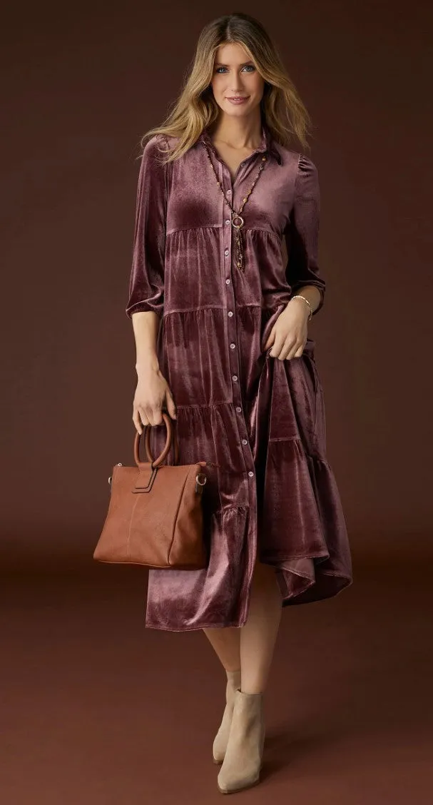 Romance Imagined Velour Dress