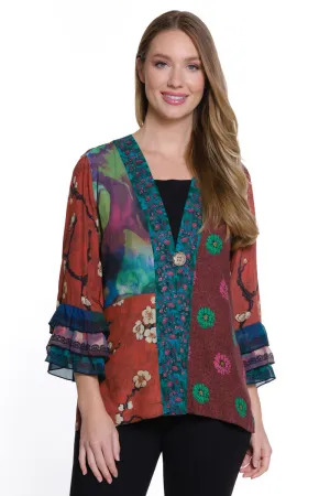 Ruffle Sleeve Kimono