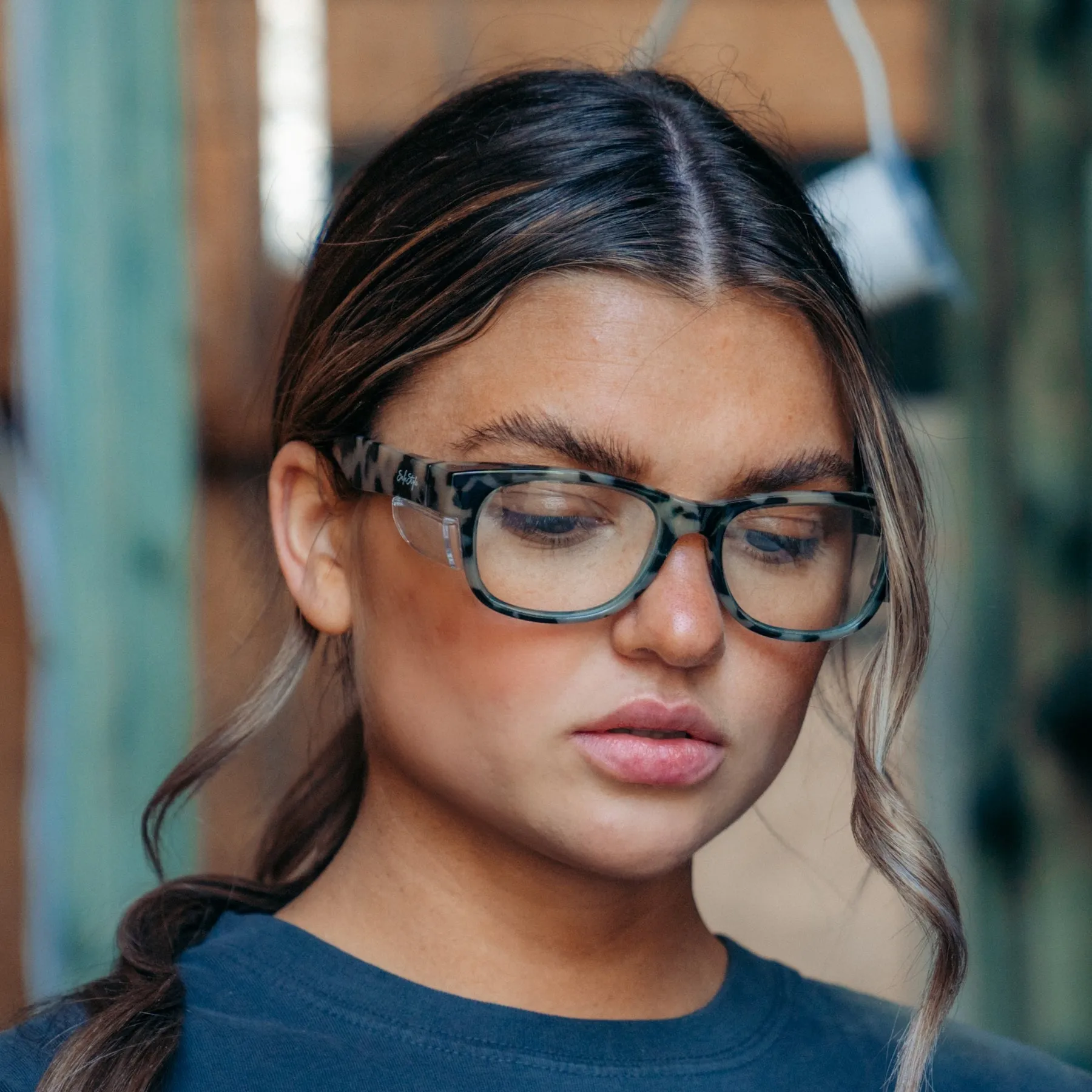 Safe Style CMTC100 Classics Milky Torts Frame Clear Safety Glasses