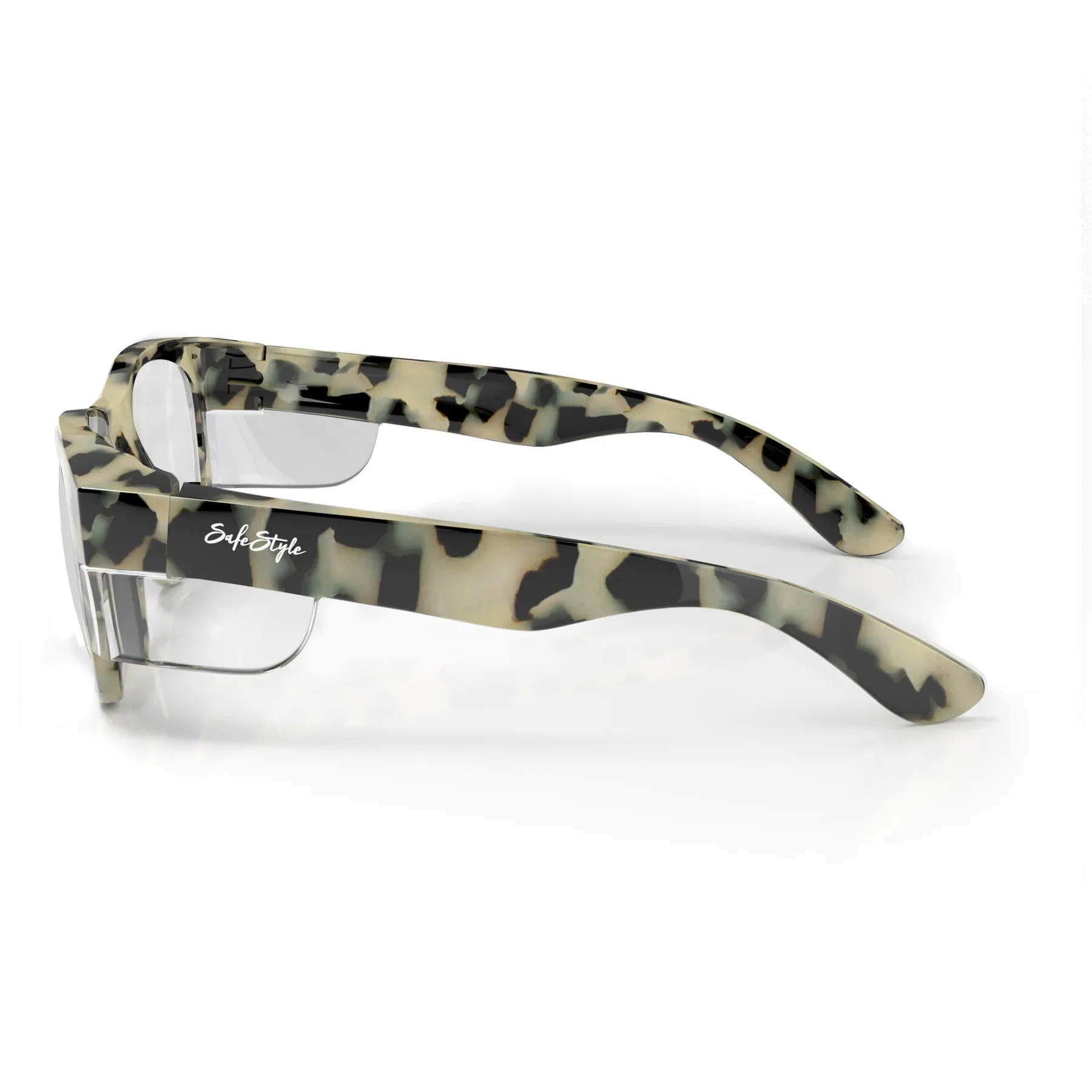 Safe Style CMTC100 Classics Milky Torts Frame Clear Safety Glasses