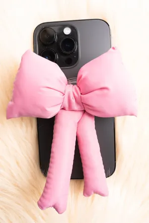 SALE! Coquette Crush Pink Puffy Bow Phone Grip