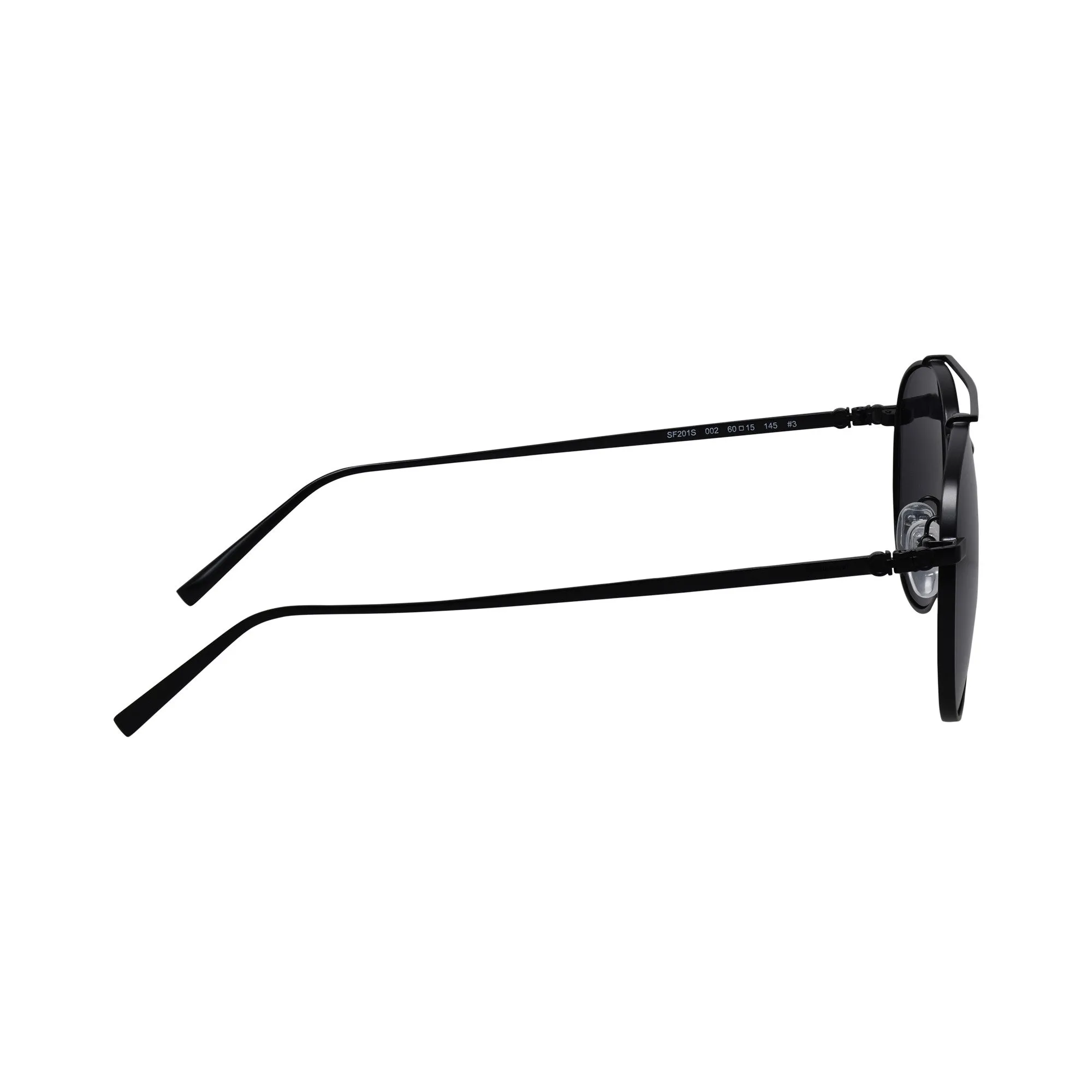 Salvatore Ferragamo Unisex Black Sunglasses SF_201S_002_60mm