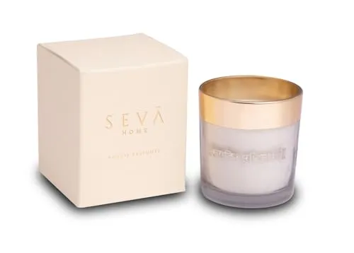 SEVA HOME Enchante Divine Mantra Candle | 25 Hours Long Burning | Candles for Home Decor, Luxury Gift for All Occasions