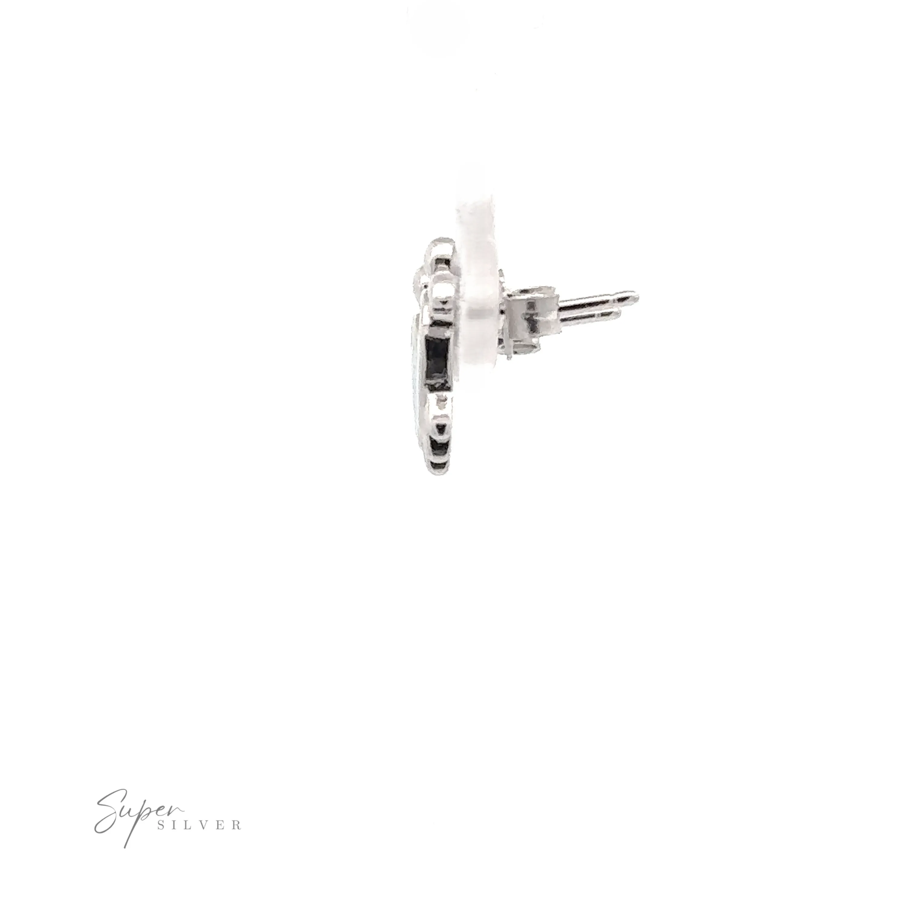 Simple Lab-Created Opal Turtle Studs